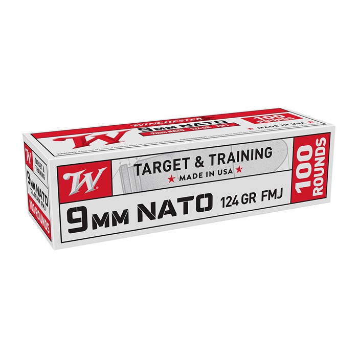 chester 9mm Luger Nato 124gr Full Metal Jacket 100/box Ammo