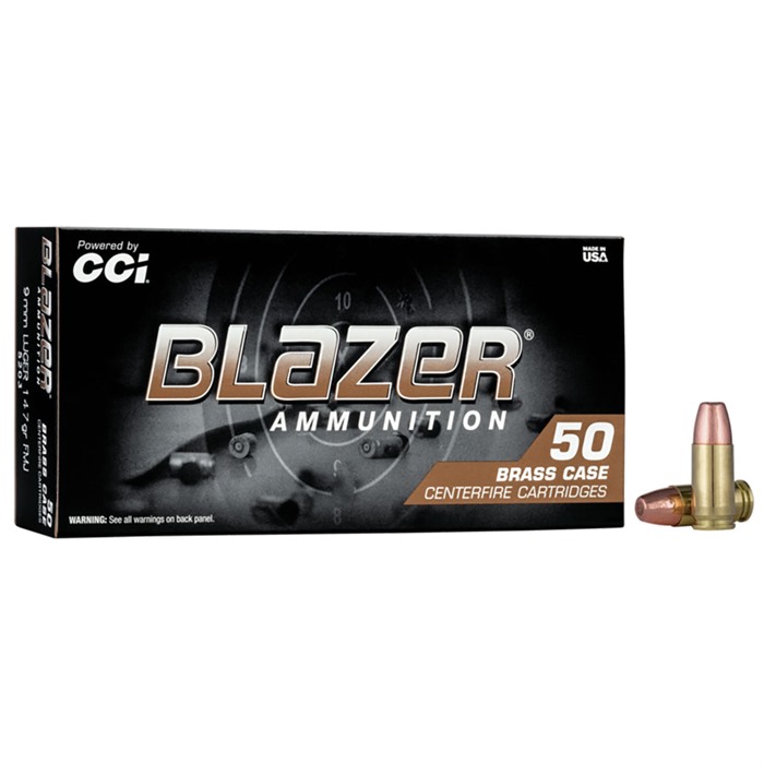  9mm Luger 147gr Full Metal Jacket 50/box Ammo