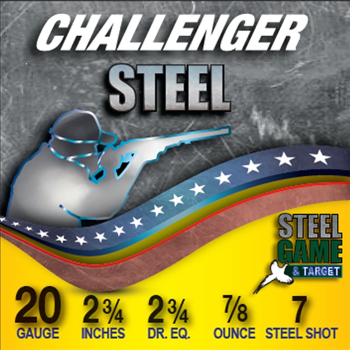 llenger 20 Gauge 2-3/4 7/8oz #7 Steel Shot 250/case Ammo