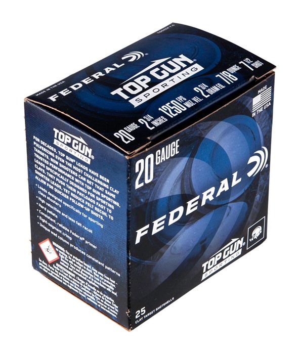 eral 20 Gauge 2-3/4 7/8oz #7.5 25/box Ammo