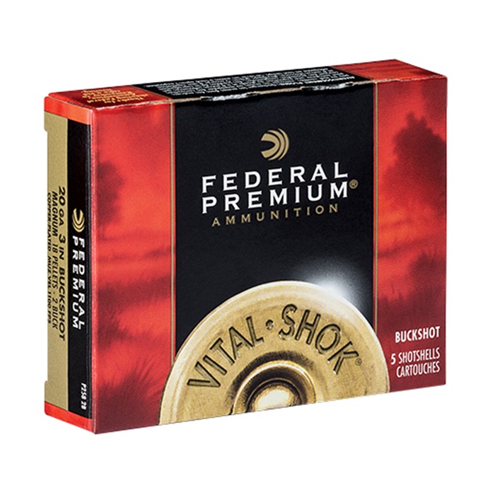 eral 20 Gauge 3 18 Pellet #2 Buckshot 5/box Ammo