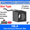 HB-4 2 Position Heat Exhaust Diverter Box 4"