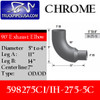 598275C1 International Chrome Elbow Reduced 5" to 4" IH-275-5C