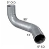 J038612 K180-14764R Kenworth 5" Aluminized Exhaust Right Elbow