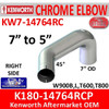 7" Kenworth Right Chrome Exhaust reduced to 5" 14764