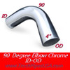 L490-1818C 4" Chrome Exhaust Elbow 90 Degree 18" x 18" ID-OD