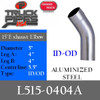 5" 15 Degree Exhaust Elbow 4" x 4" ID-OD Aluminized L515-0404A