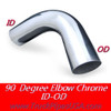 L590-1515C 5" 90 Degree Exhaust Elbow 15" x 15" ID-OD Chrome