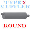 M-139 Type 2 Muffler 8.5" Round x 31" 3" IN-OUT