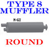 M-622 Type 2A Muffler Dual In-Single Out Flanged for Bluebird Chevrolet-GMC