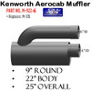 M-922-6 Type 3A Muffler 9" x 22" 6" INLET 6" OUTLET