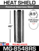 8.5" x 48" Muffler Guard Round Hole Stainless Steel MG-8548RS