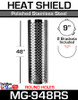 9" x 48" Muffler Guard Round Holes Stainless Steel Kit MG-948RS