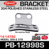 Peterbilt Polished 304 Stainless Steel Cab Bracket 14-12998