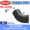 14-15329 Peterbilt 5" Turbo Exhaust Elbow with Pyro PB-15329