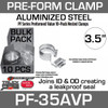 3.5" Preformed Aluminized Exhaust Seal Clamp 10 Pcs Bulk Pack PF-35AVP