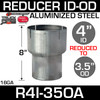 4" ID to 3.5" OD Exhaust Reducer Aluminized Pipe R4I-35OA