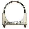RO-4P 4" Round Bolt Open Saddle Exhaust  Clamp