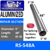 5 inch x 48 inch Aluminized Exhaust Repair Section ID-ID