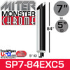7" x 84" Miter Cut Chrome Exhaust Stack Reduced to 5" ID