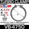 VB-475D - Turbo Clamp for Ford-Thomas Bus-Detroit Breeze VT10475