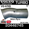20446745 or 20437392 Volvo Turbo Exhaust Pipe VG-6745