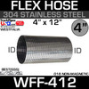 4" x 12" Westfalia 304 Stainless Steel Triple-S Exhaust Flex WFF-412
