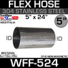 04-19105-024 Westfalia 304 Stainless Steel Flex 5" x 24" WFF-524