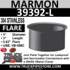 5" Marmon Exhaust with 5.6" Flare 304 Stainless Steel 39392-L