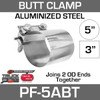 5" Preformed Aluminized Butt Joint Exhaust Clamp PF-5ABT
