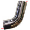 14-01726CP Peterbilt 359 Exhaust 5 inch chrome elbow 67 degree