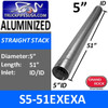 5" x 51" Aluminized Muffler Exhaust Eliminator ID-ID S5-51EXEXA
