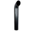 5" x 60" Curved Top OD Powder Coat Black Exhaust Tip K5-60SBS