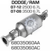 68035060AC Dodge Ram 2500 or 3500 DPF (RED 46802)