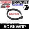 6" Kenworth Right Side Aerocab Top Mount Bracket AC-6KWRP