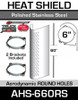 6" x 60" Aerodynamic Shield Round Hole with Brackets AHS-660RS