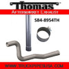 Thomas Bus 4" Aluminized 4" x 24" Stack & Pipe Kit SB4-8954TH-224