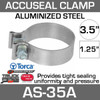 3.5 inch Aluminized AccuSeal Exhaust Band Clamp AS-35A