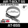 8" Air-Intake Clamp T-Bolt Stainless Steel