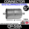 5 Inch Exhaust Coupler ID ID Aluminized Steel CP58A