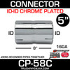 5" x 8" Exhaust Coupler/Connector ID-ID Chrome CP-58C
