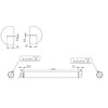 Western Star SCR Intermediate Exhaust Pipe-Dimensions