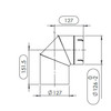 Freightliner SCR Outlet Exhaust Pipe-Dimensions