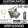 3.5" OD Universal Muffler Patch 8x8 ARP-035OD
