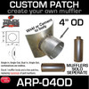 4" OD Universal Muffler Patch 8x8 ARP-04OD