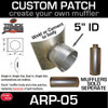 5" ID Universal Muffler Patch 8x8 ARP-05
