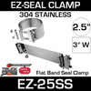 2.5" EZ-seal Stainless Steel Exhaust Clamp EZ-225SS