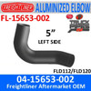 04-15653-002 Freightliner Aluminized Left Exhaust Elbow FL-15653-002