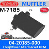 04-20185-000 Freightliner Columbia Muffler 8" x 20" M-7185
