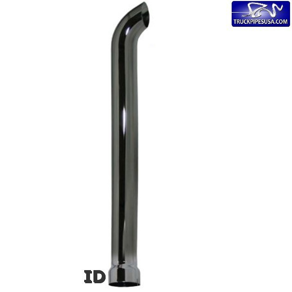 5'' ID Chrome Exhaust Stack Pipes from